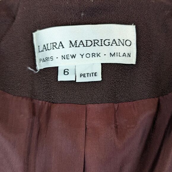 VTG Laura Madrigano Leopard Blazer 90s The Nanny Power Suit Mobwife Eclectic 6 - Picture 2 of 8